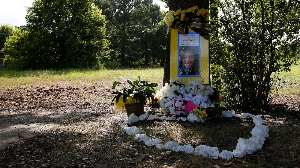 Sandra Bland Memorial (Photo by Aaron M. Sprecher/EPA).