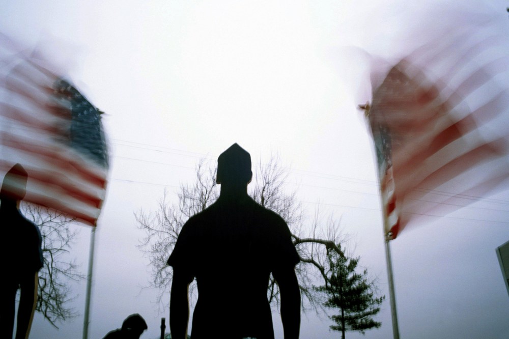 Members of the Illinois National Guard return home after deployment.