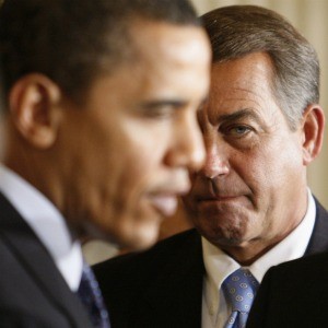Pres. Obama &amp; Speaker Boehner, seen here on Feb. 23, 2009 at the White House, will play golf together on June 18