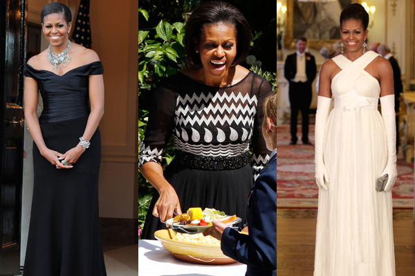 Michelle Obama representing it London.