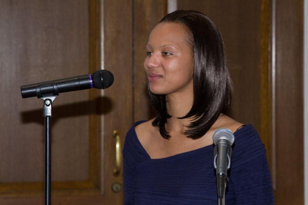 Trafficking survivor Aisha Graves, one of our guests today.