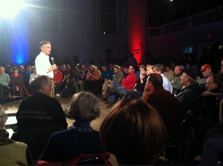 The meaning of Iowa? Ask Jon Huntsman, with New Hampshire 'all to himself'