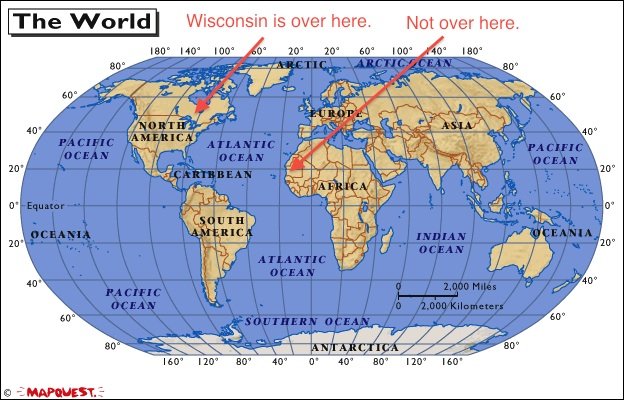 Wisconsin, you're voting in Africa now