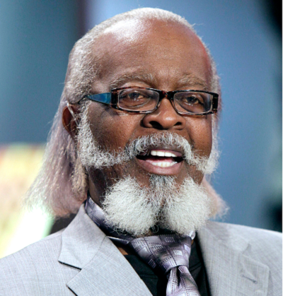 In this Oct. 28, 2010 file photo, New York gubernatorial candidate Jimmy McMillan, of the Rent is Too Damn High Party, appears on the "Imus in the Morning" program on the Fox Business Network in New York. (Photo by Richard Drew/AP)