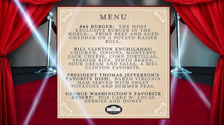 mess anniversary menu