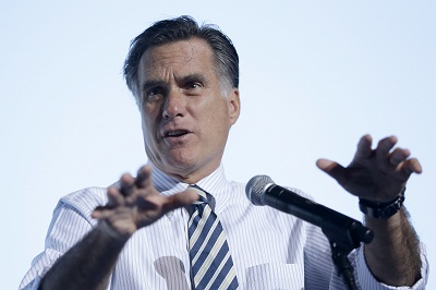 Republican presidential candidate Mitt Romney speaking at a campaign stop in Tampa, Fla. on Wednesday. (Charles Dharapak/AP Photo/)