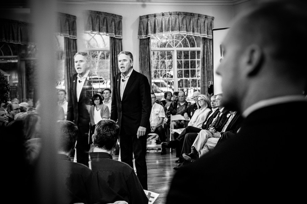 Jeb Bush at a rally in Rock Hill, S.C. on Feb. 18, 2016. (Photo by Mark Peterson/Redux for MSNBC)