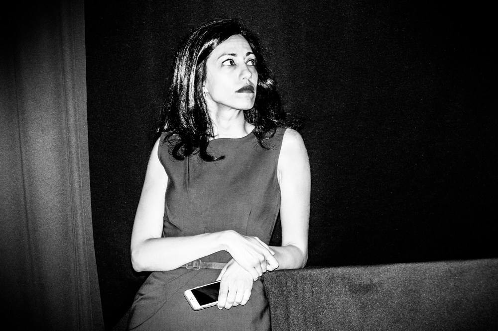 Huma Abedin, longtime aid to Democratic presidential candidate Hillary Clinton, is pictured at the New Hampshire Democratic Party State Convention in Manchester, N.H., Sept. 19, 2015. (Photo by Mark Peterson/Redux for MSNBC)