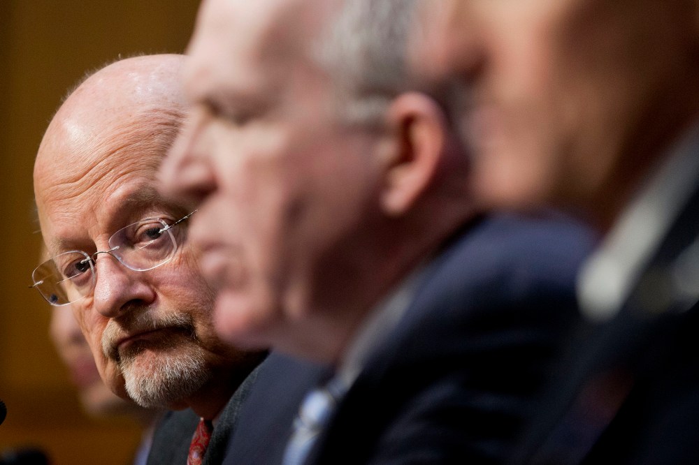 Director of National Intelligence James Clapper during a hearing in Washington, on Jan. 29, 2014.