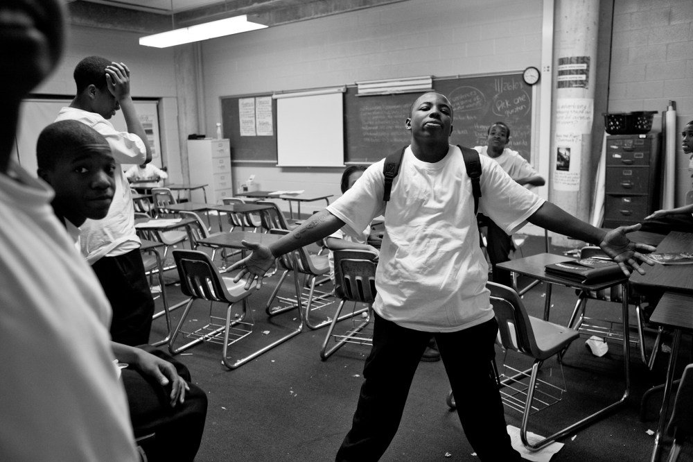 Students at Robeson High, in one of Chicago's most dangerous neighborhoods, Englewood.