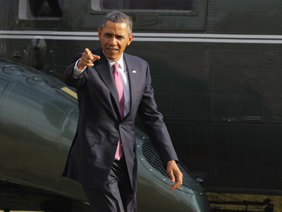 President Obama returning to the White House on March 5, 2013. (Photo by /Mandel Ngan/AFP/Getty Images)