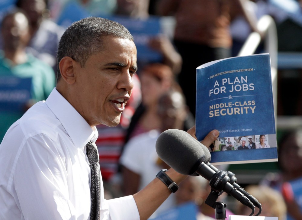 President Obama, pictured in Florida earlier this week, will make stops in four states on Thursday. (Photo: AP Photo/Alan Diaz)