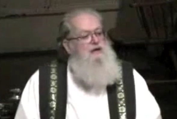 Rev. Richard T. Lawrence giving a sermon (Youtube)