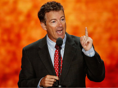 Rand Paul speaking at the 2012 RNC in Tampa, Florida. (Mike Segar/Reuters)