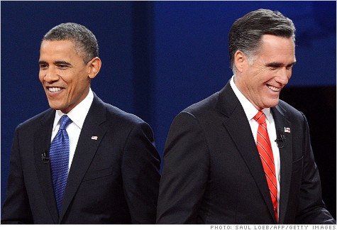 U.S. President Barack Obama and Republican presidential candidate Mitt Romney at the University of Denver in Denver, Colorado, October 3, 2012. (Photo: Getty, AFP Photo / Saul Loeb)