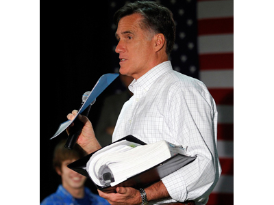 Mitt Romney now has a binder full of problems. (Photo: REUTERS/Brian Snyder)