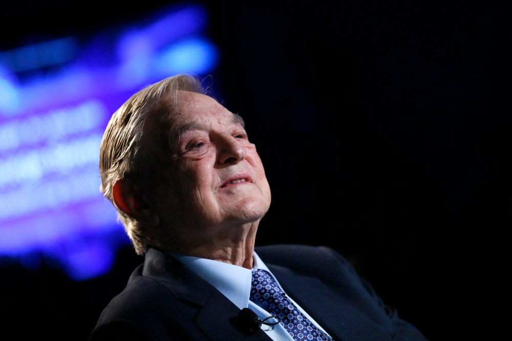 Billionaire investor George Soros of Soros Fund Management attends the annual meeting of the World Economic Forum (WEF) in Davos on Jan. 26, 2013.