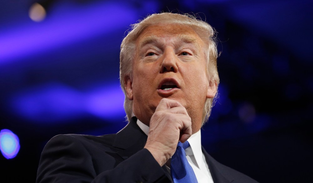 Donald Trump speaks at the Conservative Political Action Conference (CPAC) at National Harbor, Maryland on March 15, 2013.
