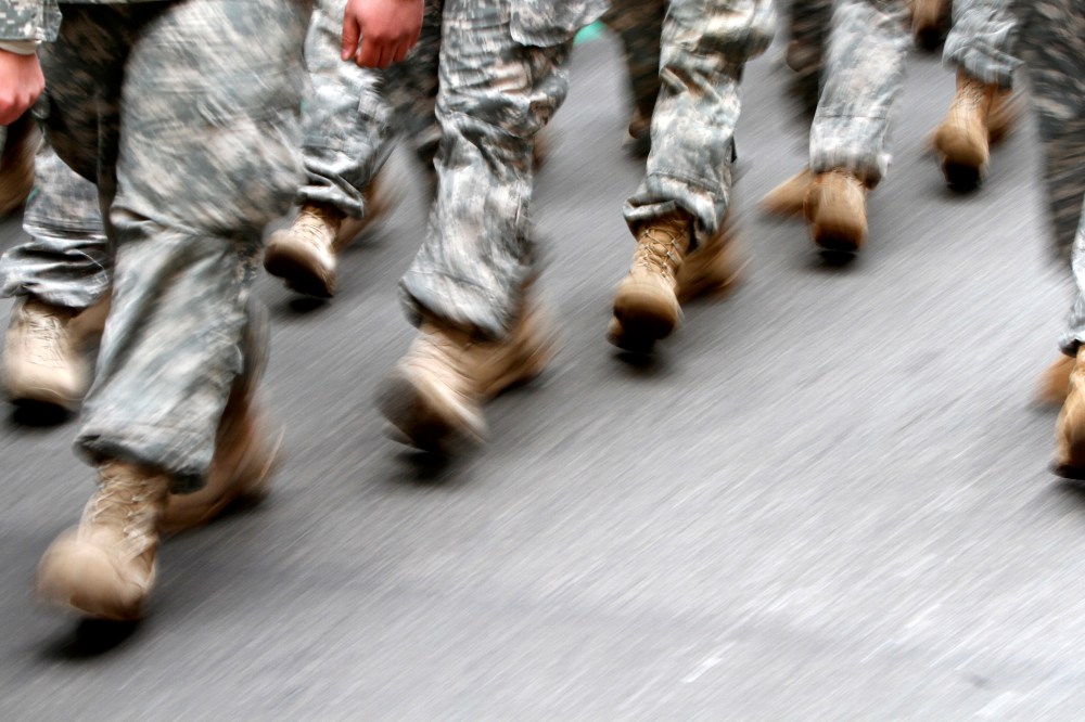 U.S. Army soldiers marching in the St. Patrick's Day Parade, March 16, 2013, in New York,, NY.