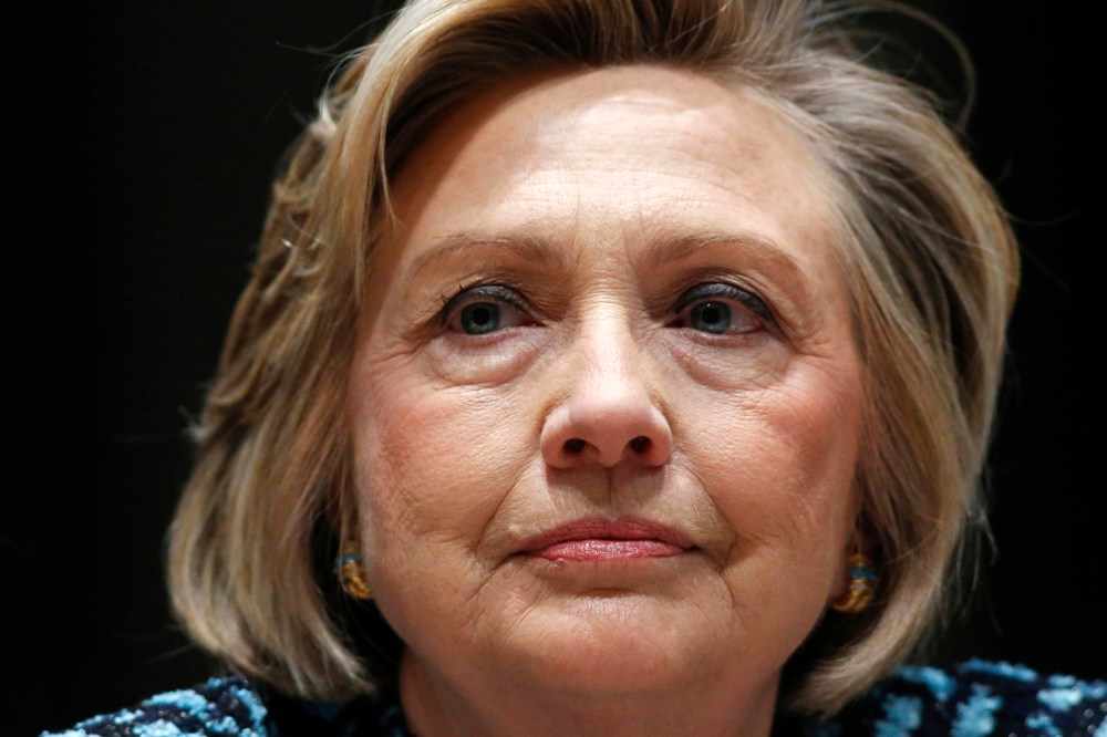 Former U.S. Secretary of State Hillary Clinton attends an International Women's Day event at the U.N. headquarters, March 7, 2014, in New York, NY.