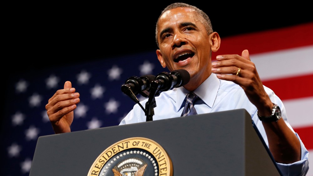 U.S. President Barack Obama speaks about the economy during a visit to Austin, Texas  July 10, 2014.