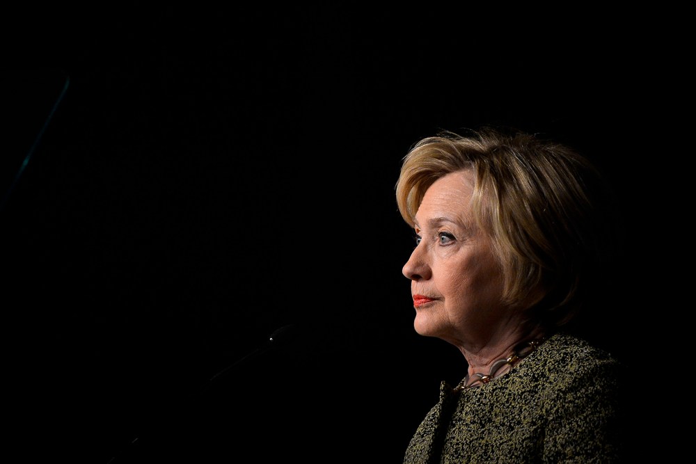 Democratic presidential candidate Hillary Clinton speaks to the Pennsylvania AFL-CIO Convention in Philadelphia, Pa., April 6, 2016. (Photo by Charles Mostoller/Reuters)