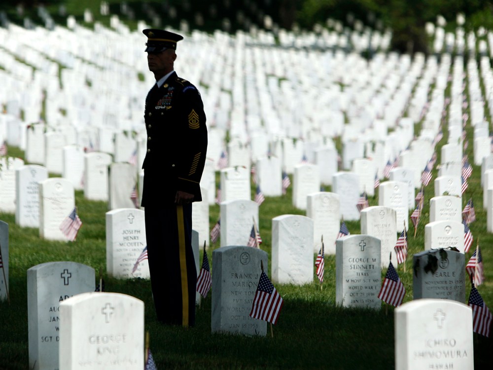 A member of the honor guard