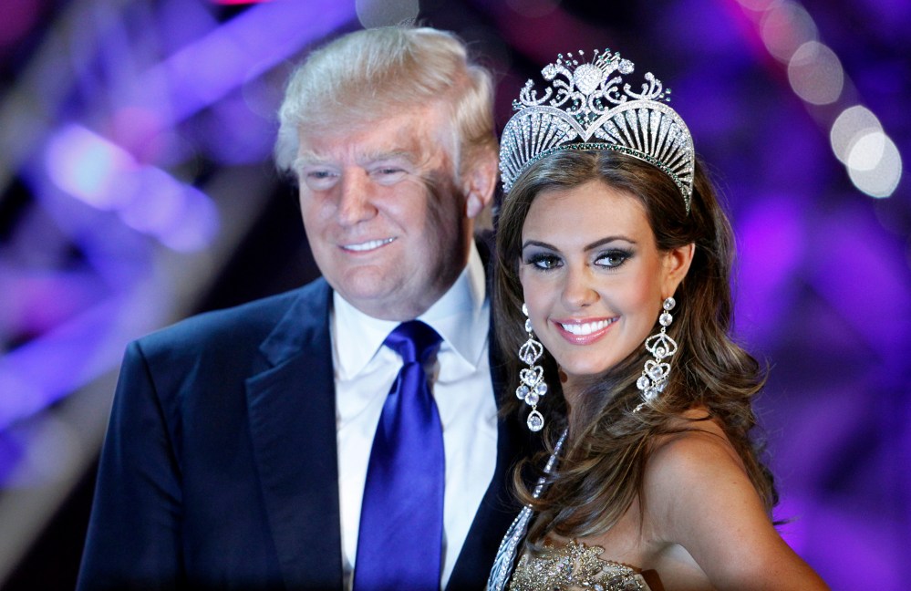 Erin Brady poses with Donald Trump, then-co-owner of the Miss Universe Organization, at a news conference after being crowned Miss USA 2013 at the Planet Hollywood Resort and Casino in Las Vegas, Nev., June 16, 2013. (Photo by Steve Marcus/Reuters)