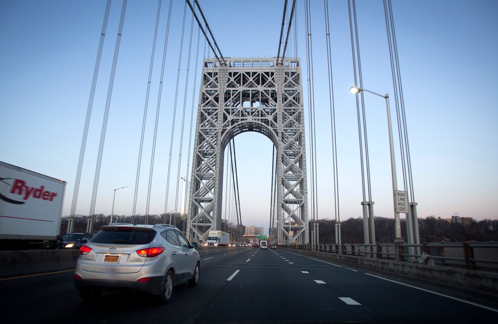 The George Washington Bridge is pictured in New York