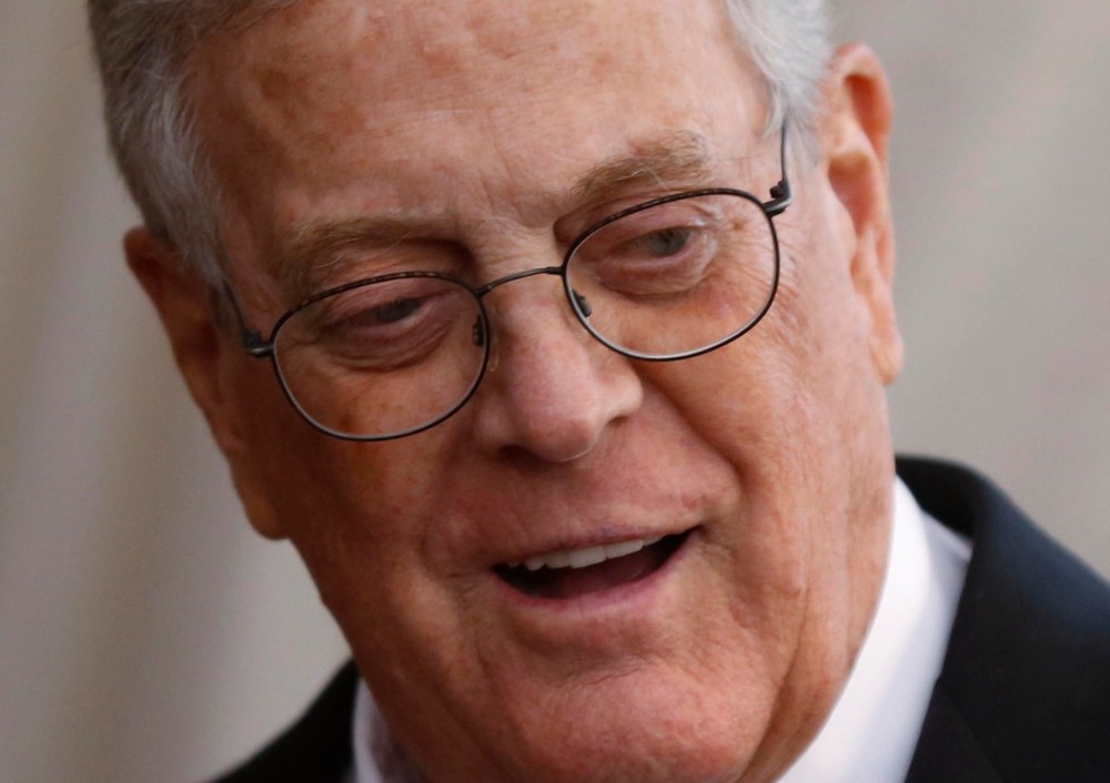 Businessman David Koch arrives at the Metropolitan Museum of Art Costume Institute Gala 2015 celebrating the opening of "China: Through the Looking Glass," in Manhattan, N.Y., May 4, 2015. (Photo by Lucas Jackson/Reuters)