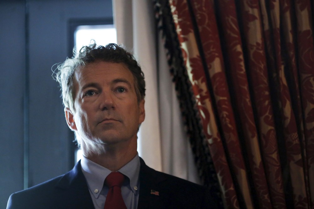 Republican presidential candidate Senator Rand Paul (R-KY) (Photo by Carlos Barria/Reuters).