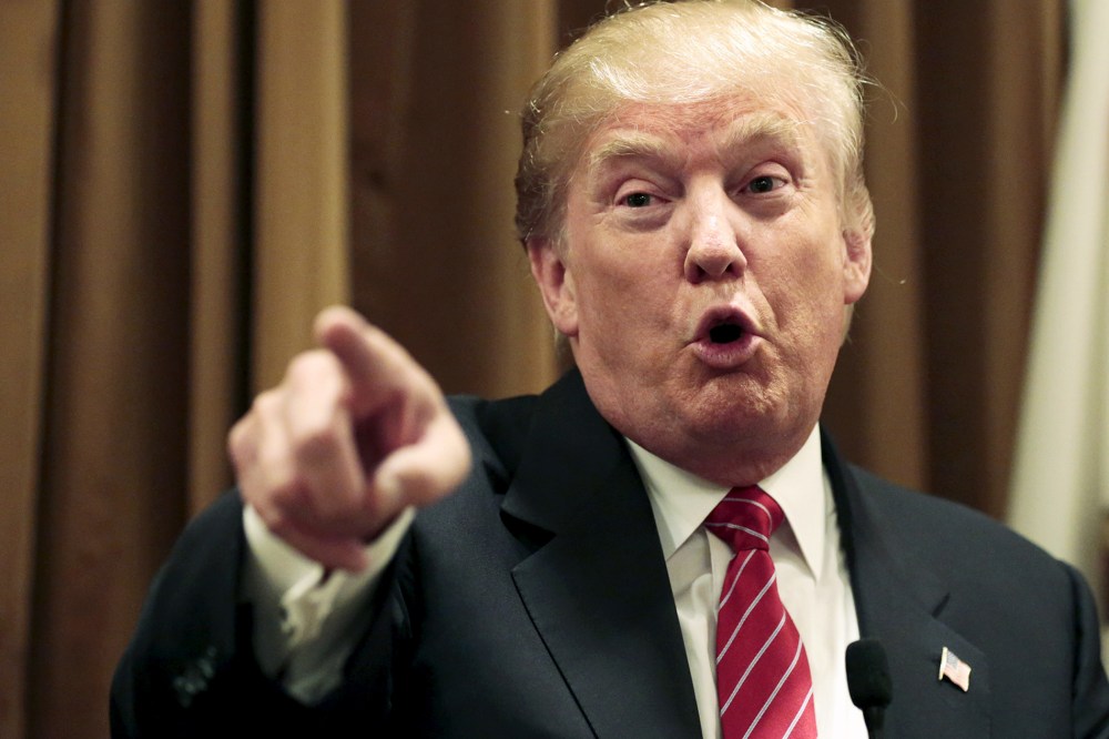 U.S. Republican presidential candidate Donald Trump speaks during a news conference regarding issues on undocumented immigrants in Beverly Hills, Calif. on July 10, 2015. (Photo by Jonathan Alcorn/Reuters)