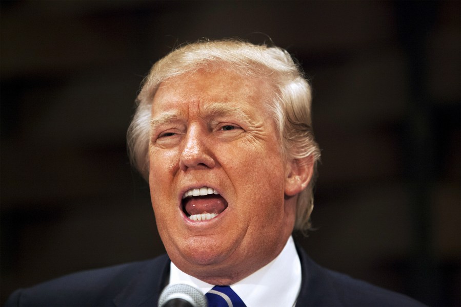 U.S. Republican presidential candidate Donald Trump gives an address at the South Carolina African American Chamber of Commerce in North Charleston, SC., Sept. 23, 2015. (Photo by Randall Hill/Reuters)