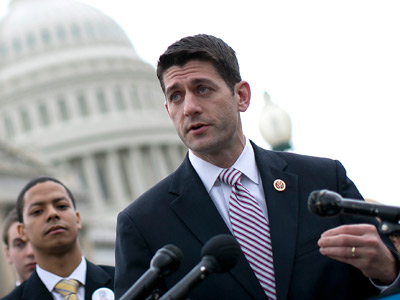 House Budget Committee Chairman Rep. Paul Ryan  speaks during a press conference at the U.S. Capitol in Washington, D.C. on Feb. 27, 2013 (Photo by Win McNamee/Getty Images)