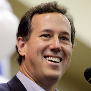 Former Pennsylvania Sen. Rick Santorum during a rally in Oklahoma City on Thursday.