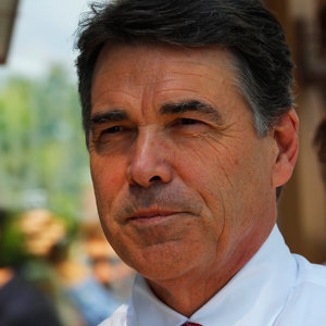 Texas Governor Rick Perry in Dover, New Hampshire on Thursday.