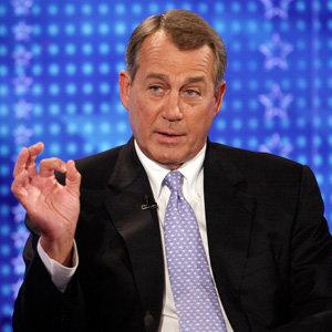 House Speaker John Boehner during a Fox News interview in New York on Monday.