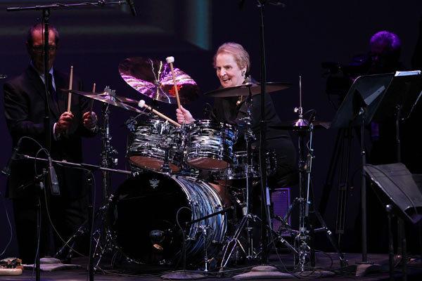 Former U.S. Secretary of State Madeleine Albright performing at The Kennedy Center on Sunday in Washington, D.C.