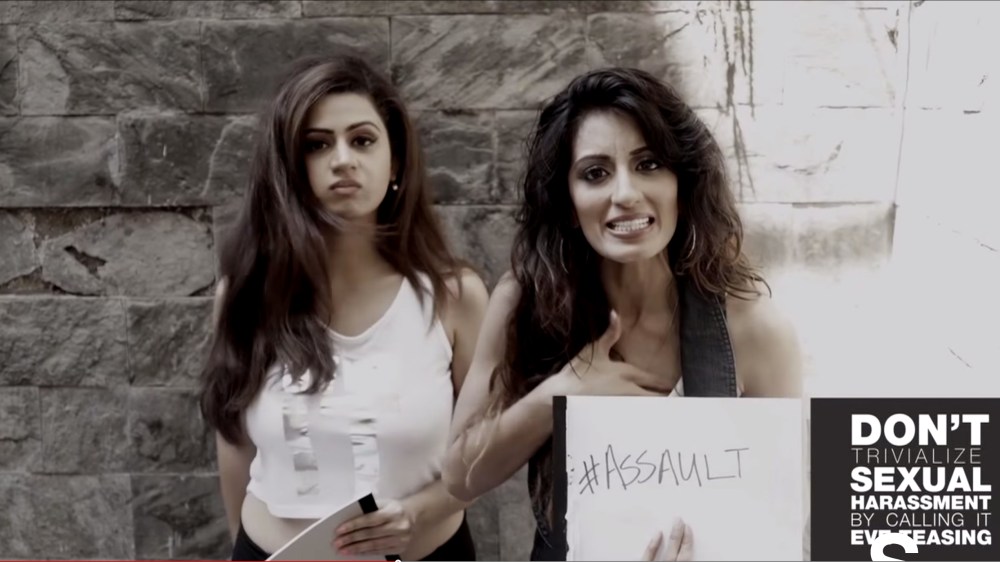 Screen grab of "Rap Against Rape." (Photo courtesy of the BomBaebs)