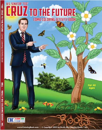 Ted Cruz to the Future - Comic Coloring Activity Book, by ColoringBook.com, Really Big Coloring Books, and Inc. (Courtesy of Really Big Coloring Books, Inc.)