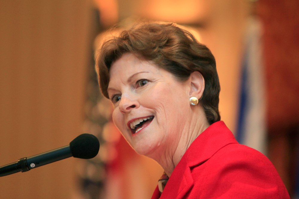 U.S. Sen Jeanne Shaheen D-N.H. speaks during a forum Monday, Aug. 13, 2012 in Concord, N.H., aimed at improving trade between New Hampshire and eastern Canadian provinces. Organized by the New Hampshire-Canada Trade Council, Monday's conference...