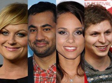 Amy Poehler, Kal Penn, Alicia Keys, and Michael Cera