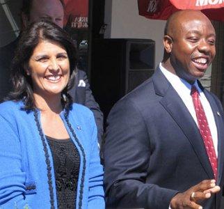 South Carolina's Nikki Haley and Tim Scott