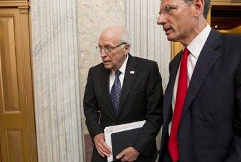 Dick Cheney on Capitol Hill yesterday.