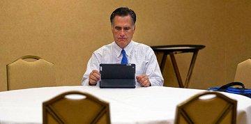 Romney suddenly finds himself all alone.