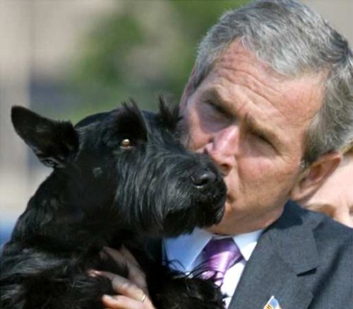 George W. Bush and Barney