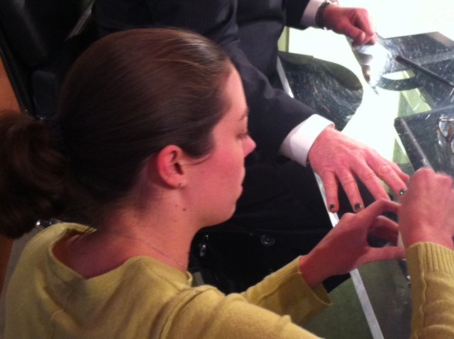 Sparkly psycho talk: Behind the scenes