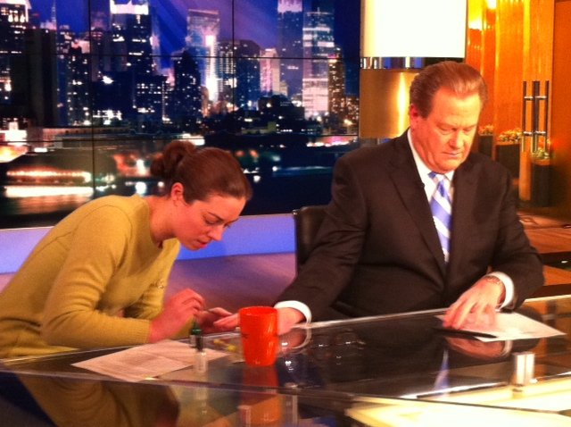 Sparkly psycho talk: Behind the scenes