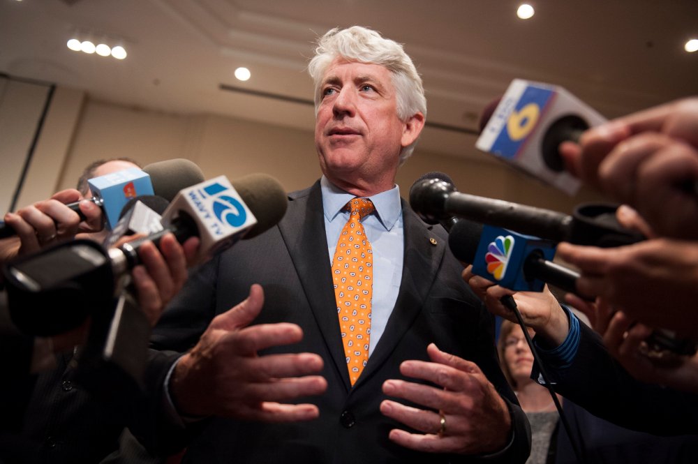 Democratic Virginia attorney general candidate Mark Herring in Tysons Corner, Va., November 6, 2013.