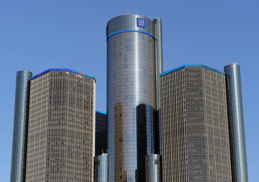 General Motors headquarters in Detroit, Michigan, January 10, 2012 file photo.